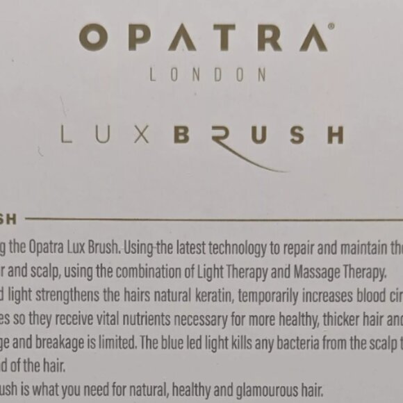 Opatra LUX Hair Brush Light and Massage Therapy NEW - Picture 4 of 6